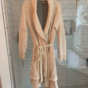 Anthropologie Eloise knit sweater robe